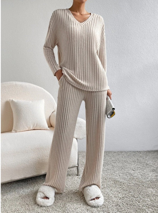 Cozy Chic Rippdstrick-Set