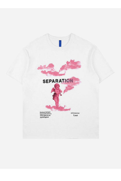 T-SHIRT MIT TRENNUNGSDRUCK