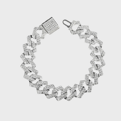 Iced Out Bracelet - Silber