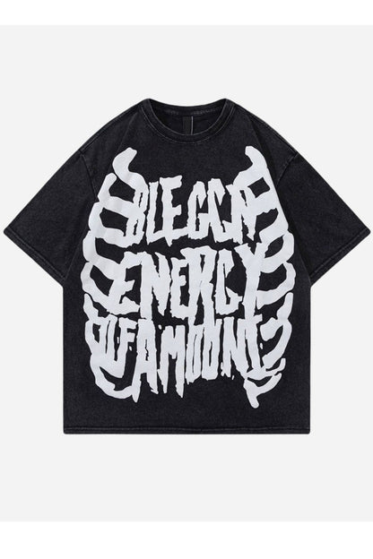 T-SHIRT MIT BLEGGN-DRUCK