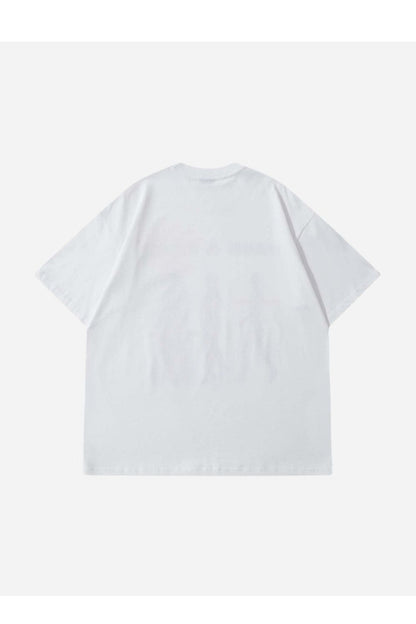T-SHIRT MIT GRÜNEM DRUCK