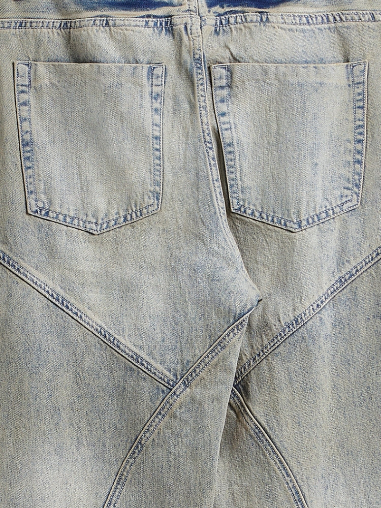 BAGGY DENIM JEANS - HELLGRAU