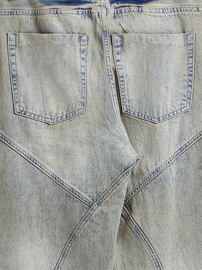 BAGGY DENIM JEANS - HELLGRAU