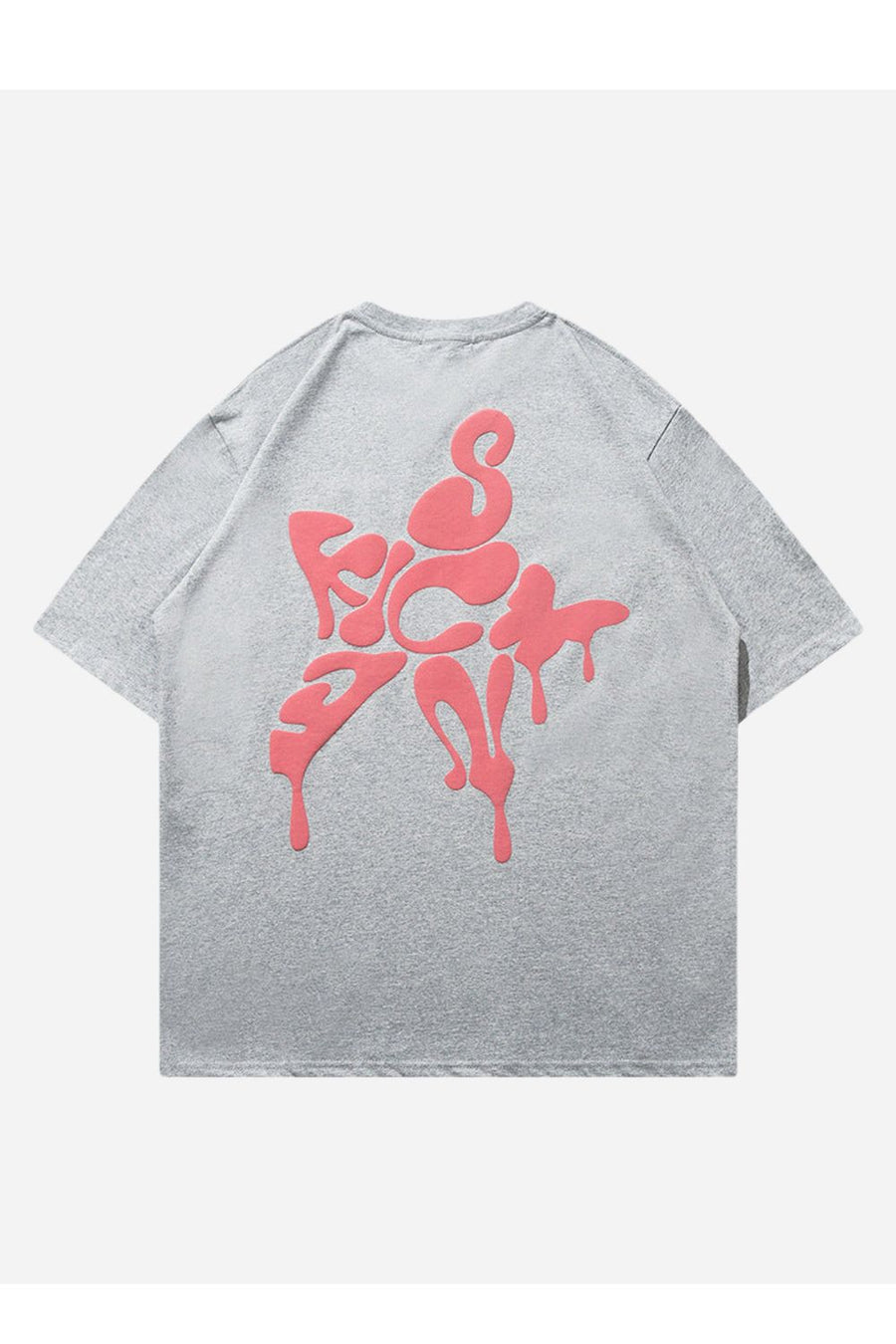 T-SHIRT MIT PUFFERSTERN-DRUCK