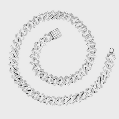 Iced Out Chain - Silver