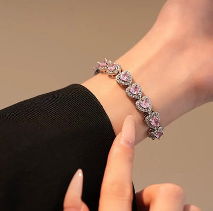 HERZ KRISTALL ARMBÄNDER