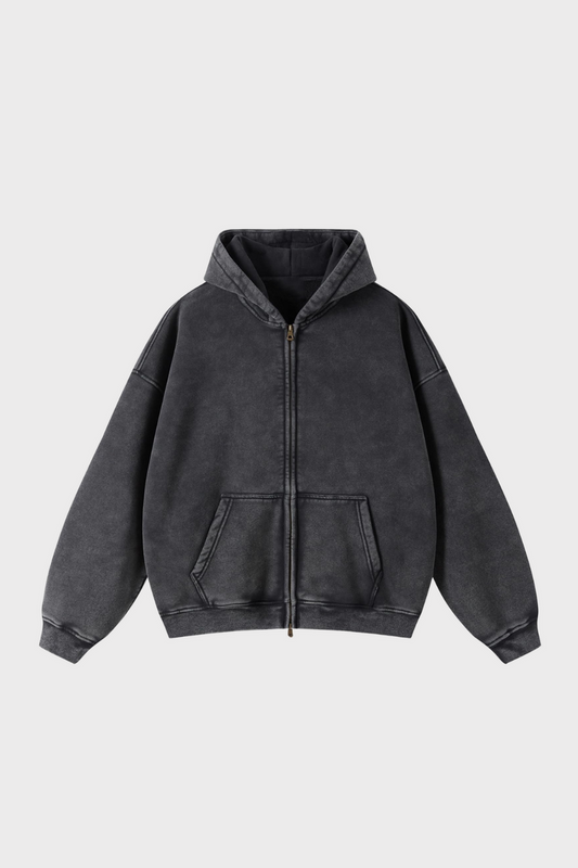 GRAFIK SCHWERGEWICHT ZIPPED HOODIE