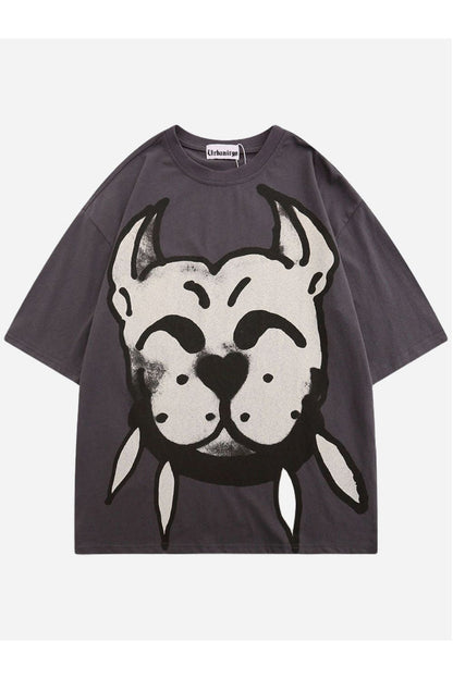 T-SHIRT MIT HUNDEDRUCK