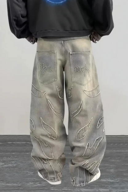 'RAW EDGE' BAGGY-HOSE