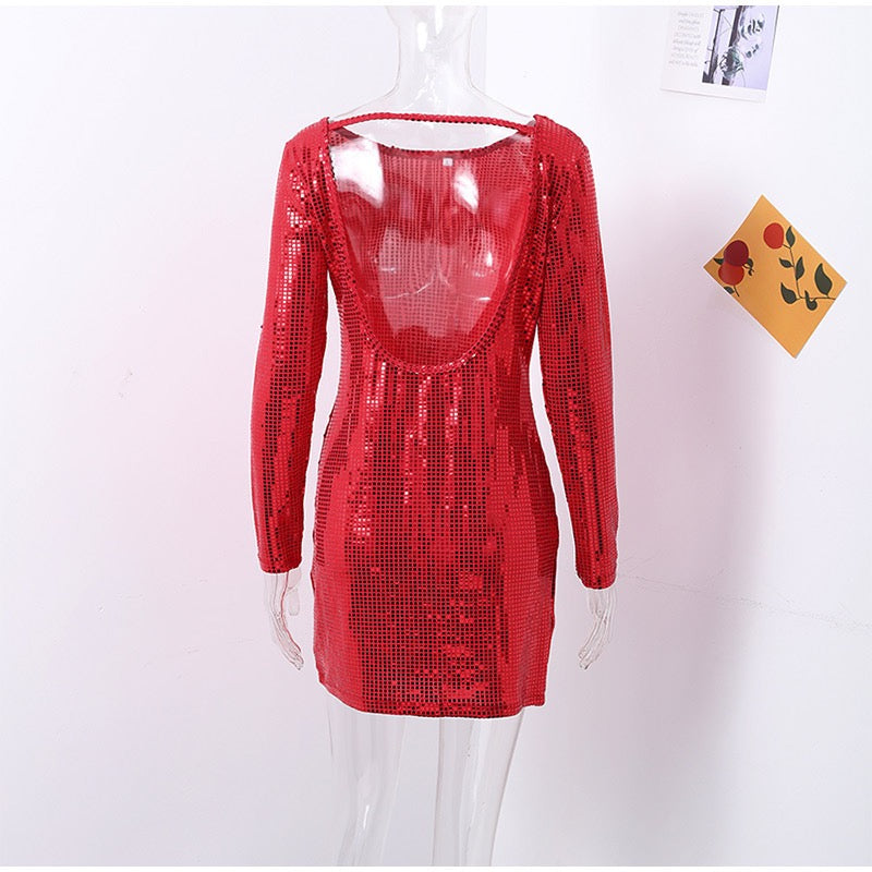 Virales Rotes Party Kleid