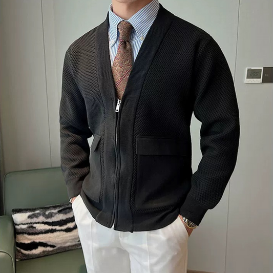 V-Neck Plain Zip