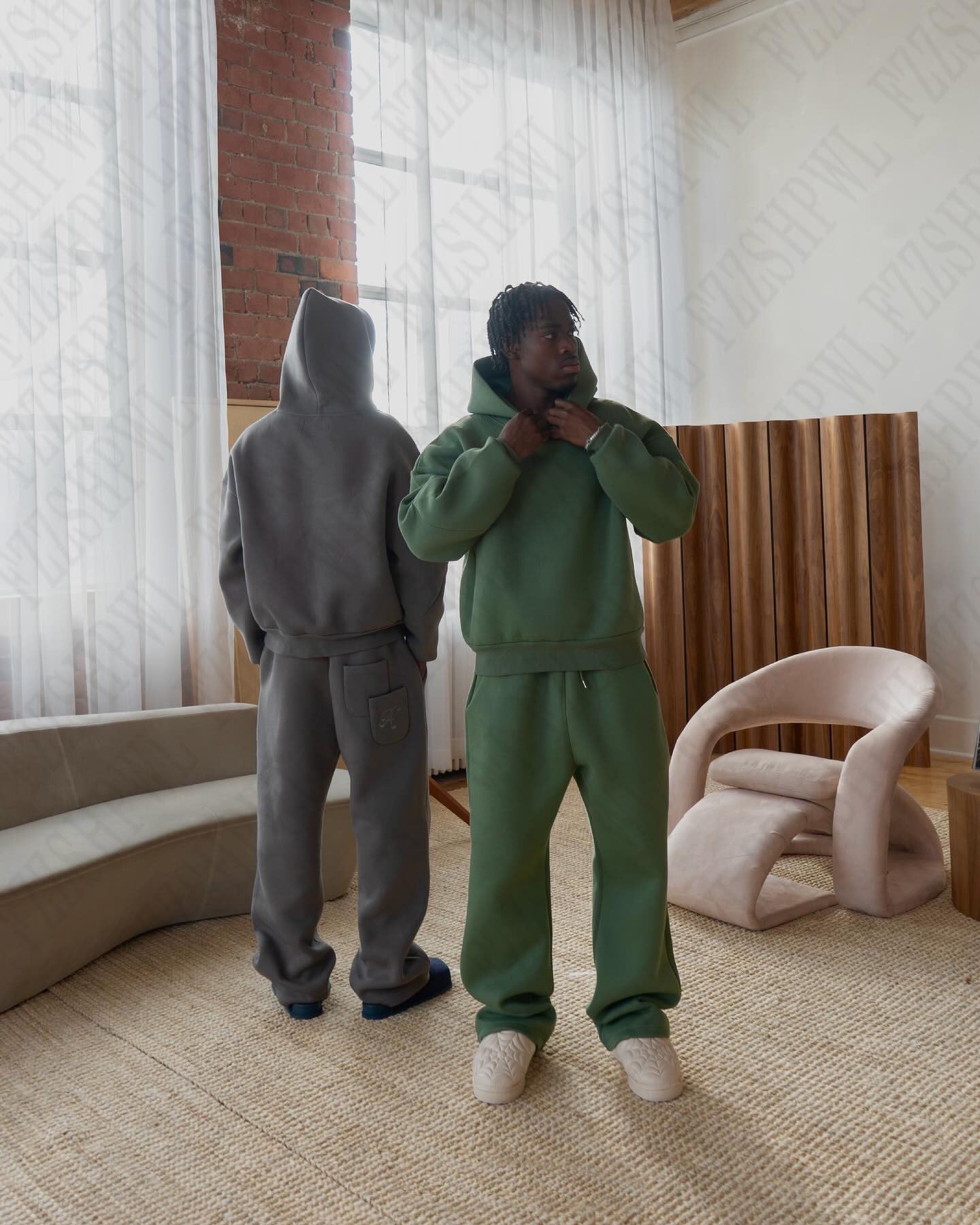 Oversized Heavyweight Hoodie & Sweatpants Tracksuit