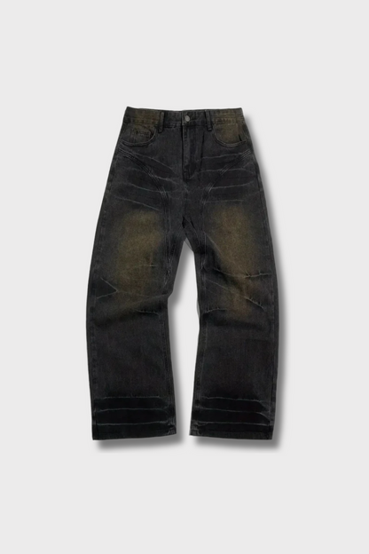 'WEATHERED' BAGGY JEANS