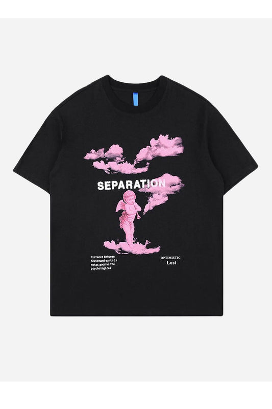 T-SHIRT MIT TRENNUNGSDRUCK